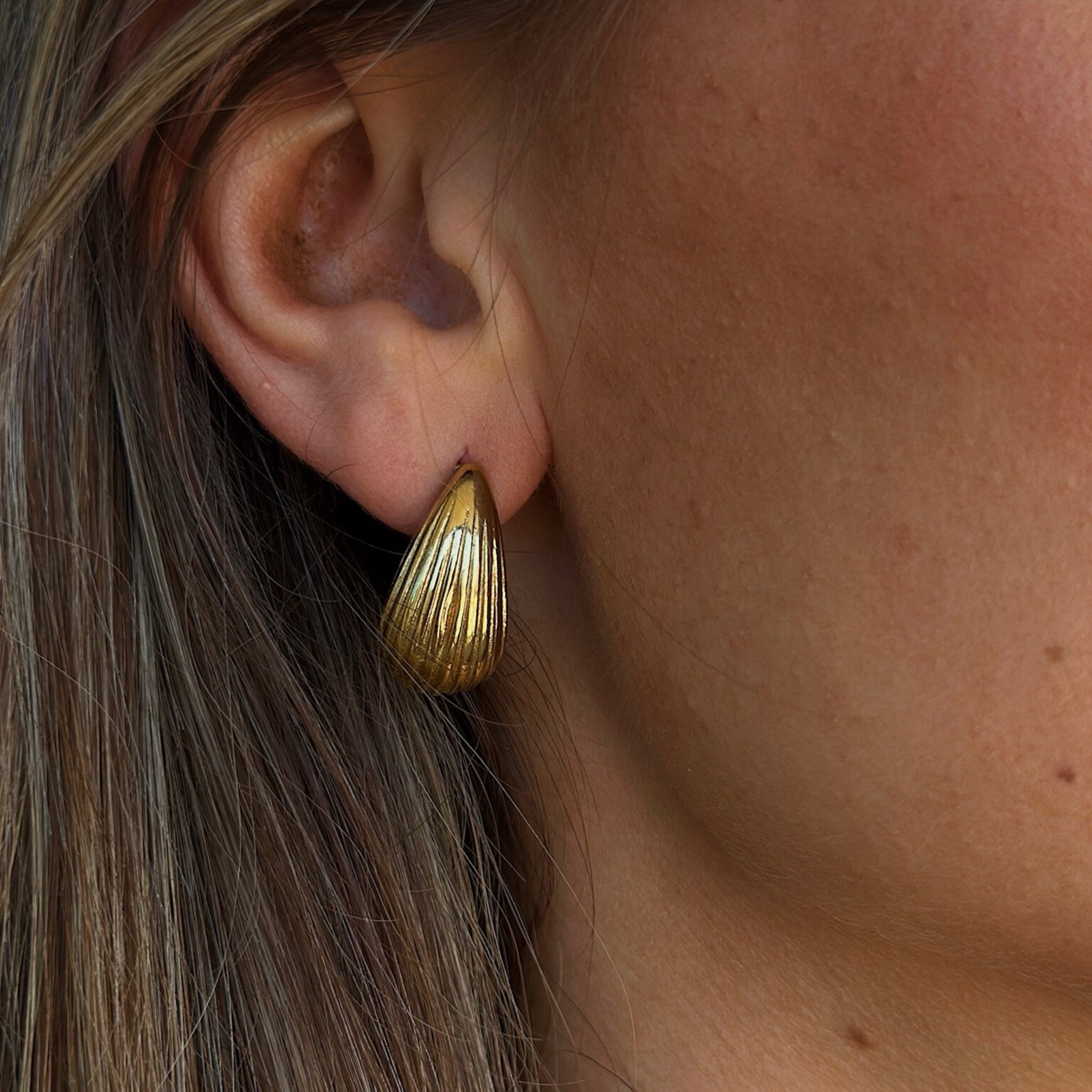 Aurora Striped Drop Earrings